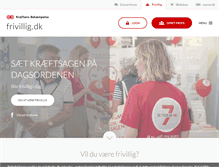 Tablet Screenshot of frivillig.dk